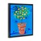 Stupell Industries Potted Lemons Vivid Blue Floating Frame, design by Susan Lugar